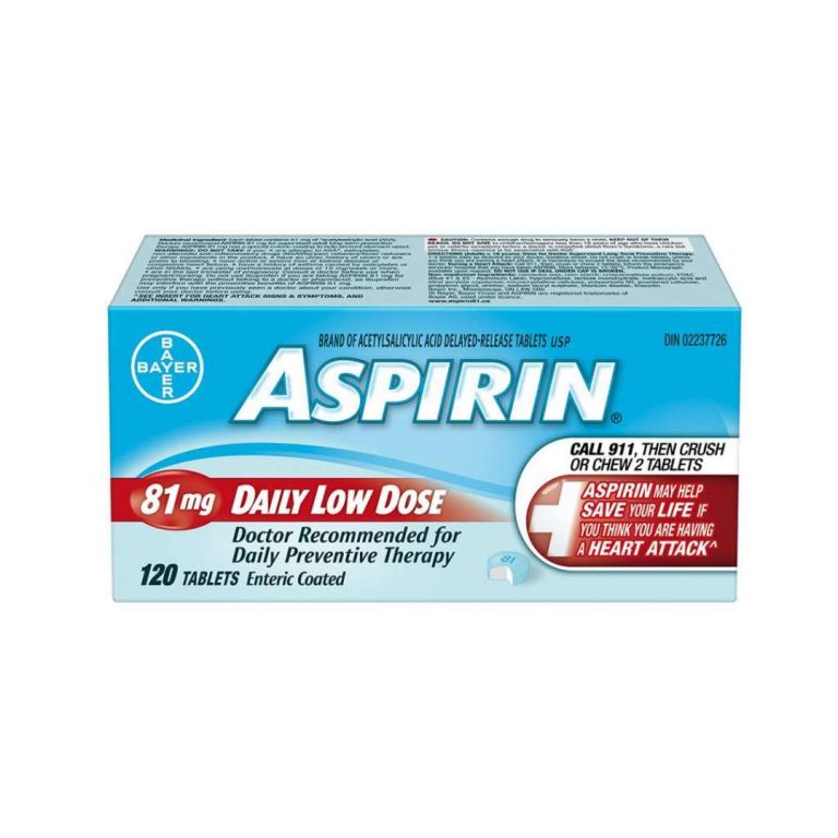 Aspirin Coated 81MG 120 TB - Young's Pharmacy & Homecare