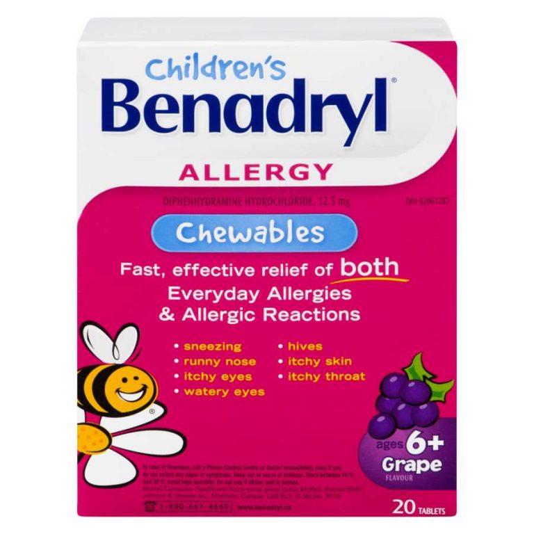 Benadryl Kids Chewable Tabs Grape 12 - Young's Pharmacy & Homecare