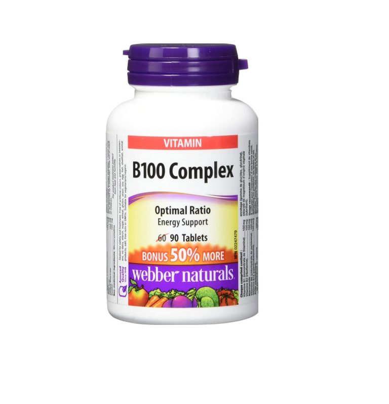 Webber Naturals Vitamin B100 90 Tab + Bonus - Young's Pharmacy & Homecare